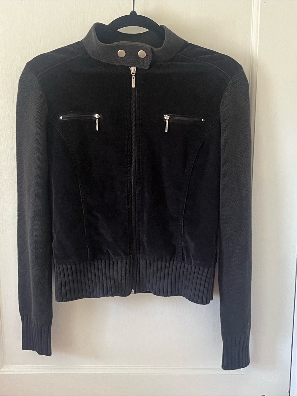 Button neck jacket